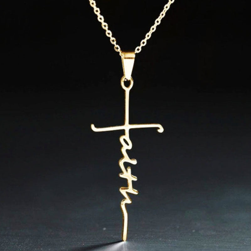 Stainless Steel Necklace Faith Necklace Faith Gift